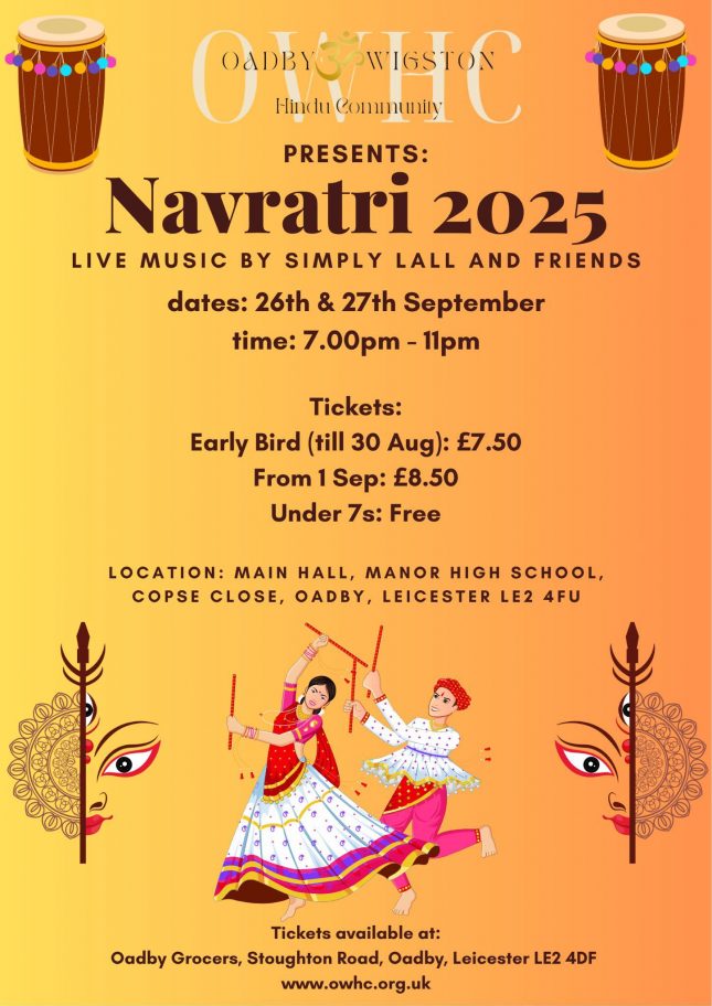 Oadby & Wigston hindu Community Navrtari 2025