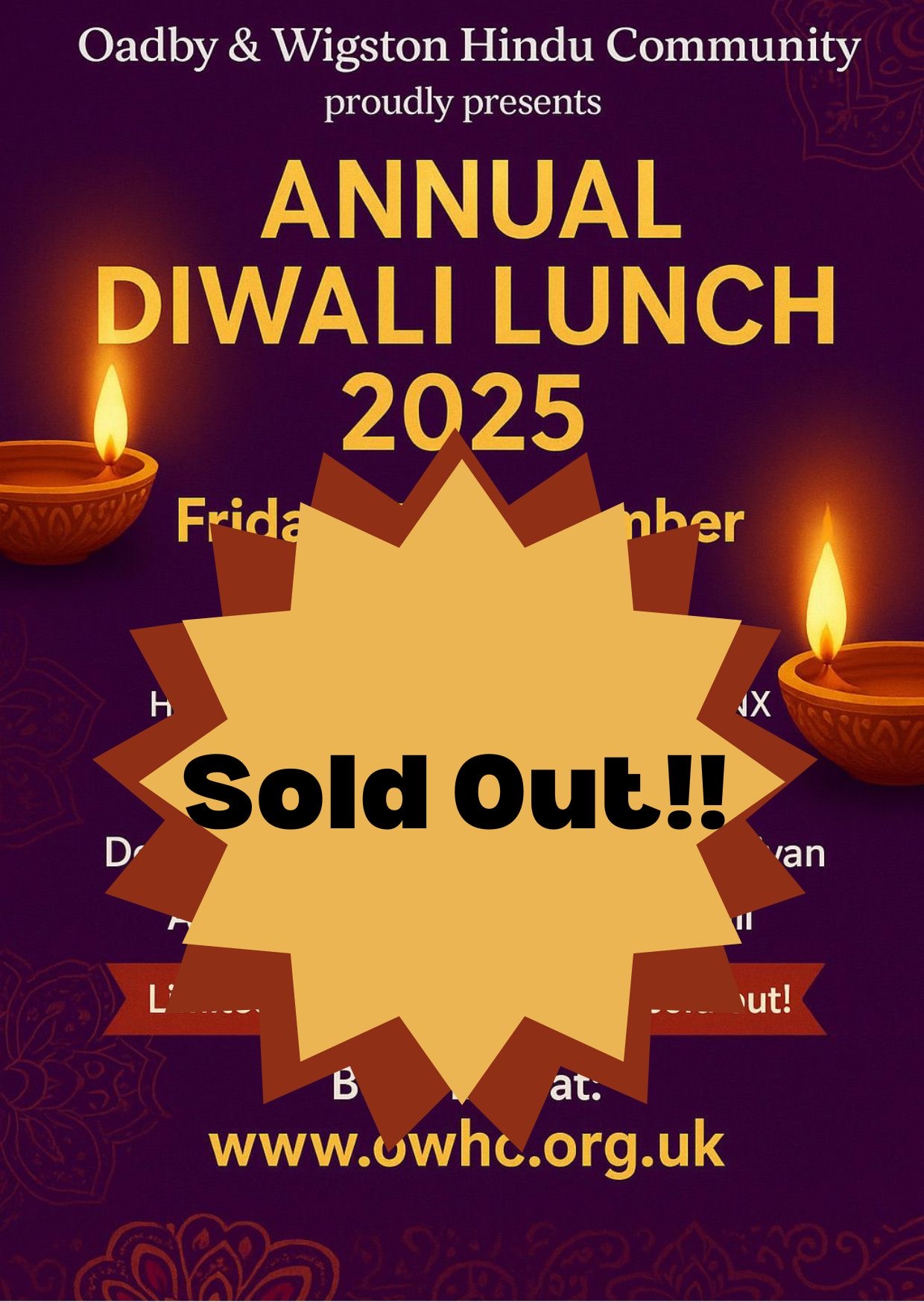 OWHC Diwali Lunch 2025