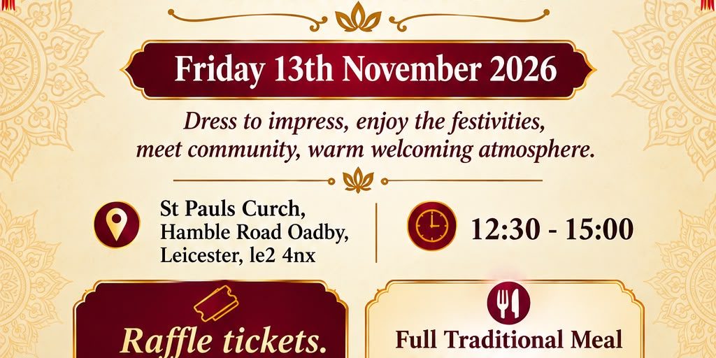 Oadby & Wigston Hindu Community Diwali Celebration 2026